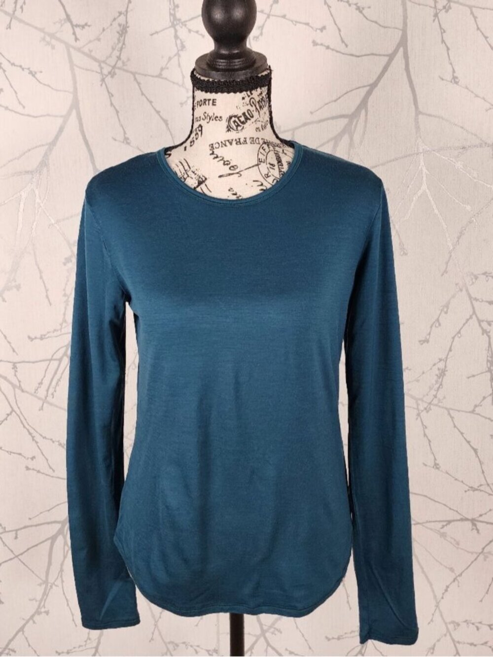 Segments Emerald Blue 100% Merino Wool Baselayer Long Sleeve